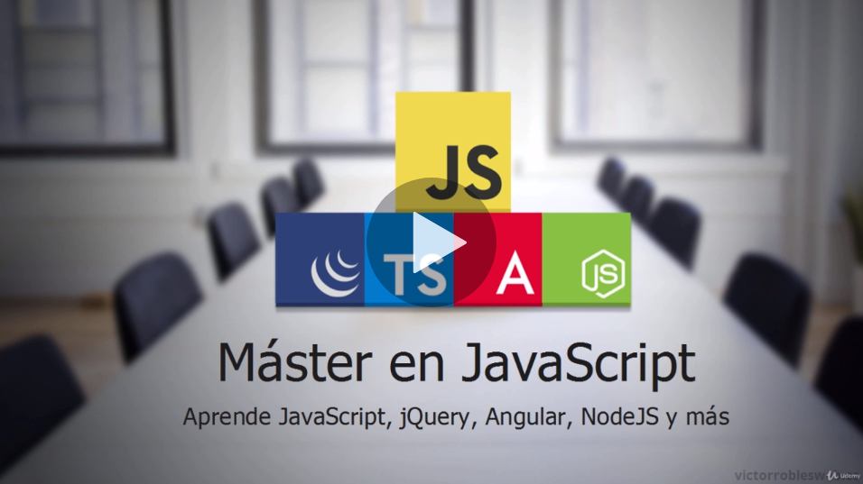  Máster en JavaScript Aprender JS, jQuery, Angular 9, NodeJS (Udemy)