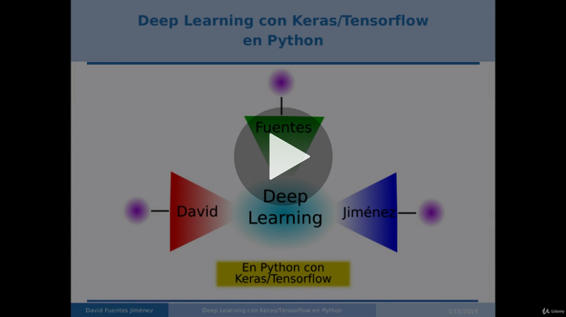 Deep Learning e Inteligencia artificial con Keras Tensorflow (David Fuentes)