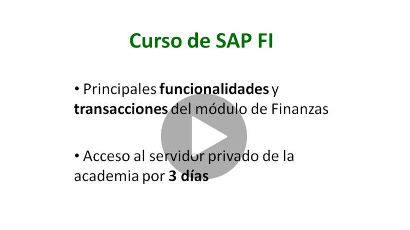 SAP FI - Finanzas (Udemy)