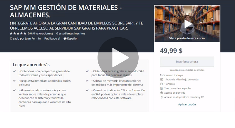 SAP MM Gestion De Materiales - Almacenes. (Juan G. Fermin)