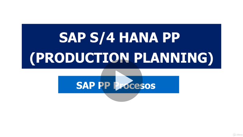SAP S 4 HANA PP- Planificacion de la Produccion (Ricardo Naya)