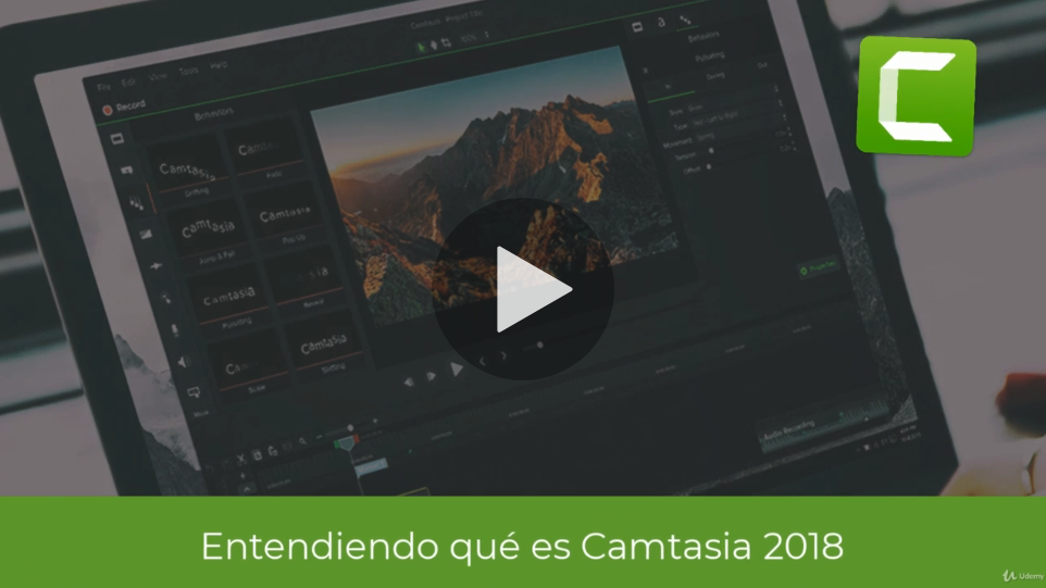 Camtasia 2020 · Graba, edita y exporta tus propios cursos (Udemy)