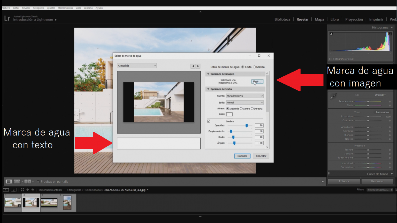 ¿Cómo poner marca de agua en Lightroom? (paso a paso)