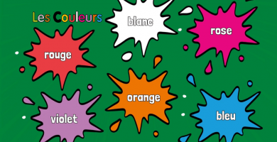 ¿Cómo escribir los colores en francés?
